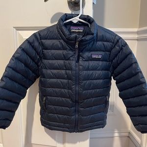 Patagonia Kids Navy Sweater Puffer